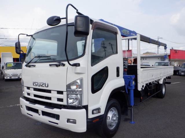 三菱 ファイター 中型/増トン クレーン付 アルミブロック 4段 の中古トラック【車両No.187458】