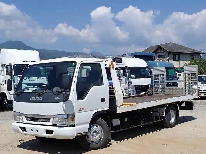 いすゞ エルフ 小型 車両重機運搬 ラジコン ウインチ の中古トラック【車両No.196417】