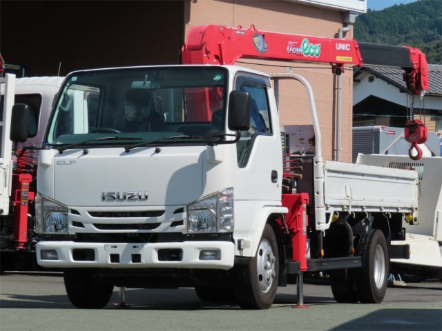 いすゞ エルフ 小型 クレーン付 標準ロング