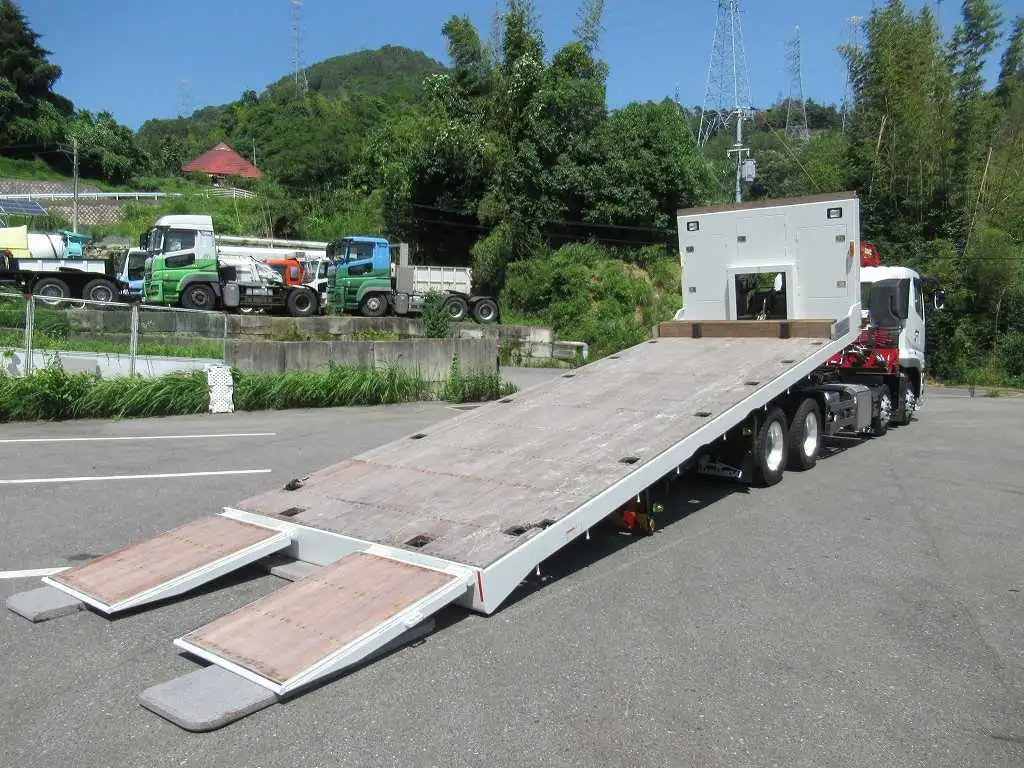 三菱 スーパーグレート 大型 車両重機運搬 4段クレーン ラジコンの中古トラック画像5