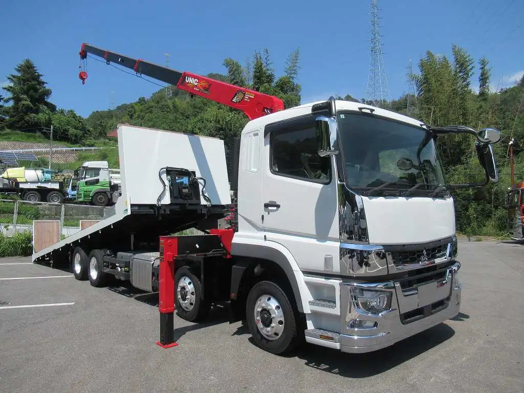 三菱 スーパーグレート 大型 車両重機運搬 4段クレーン ラジコンの中古トラック画像4