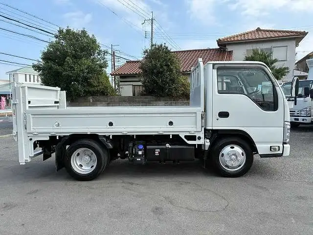 いすゞ エルフ 小型 平ボディ パワーゲート 床鉄板の中古トラック画像3