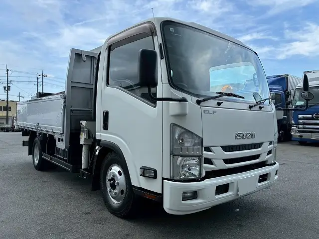 いすゞ エルフ 小型 クレーン付 アルミブロック 3段の中古トラック画像2