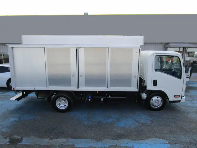 いすゞ エルフ 小型 アルミバン ボトルカー サイドドアの中古トラック画像3