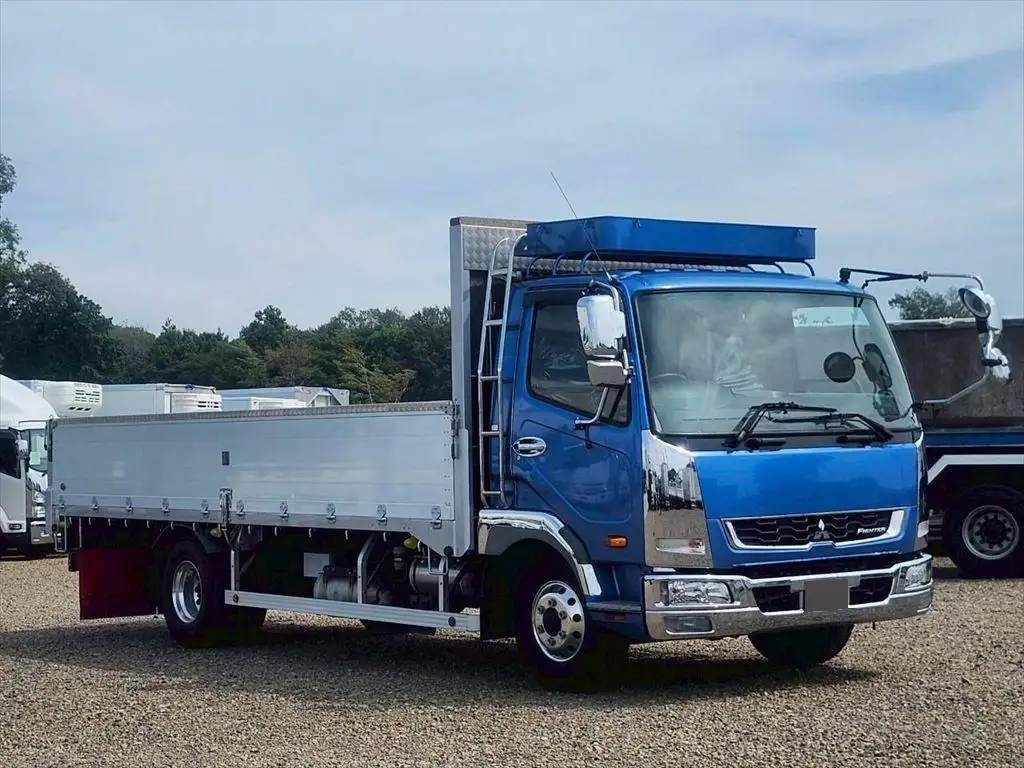 三菱 ファイター 中型/増トン 平ボディ アルミブロック 2KG-FK71Fの中古トラック画像2