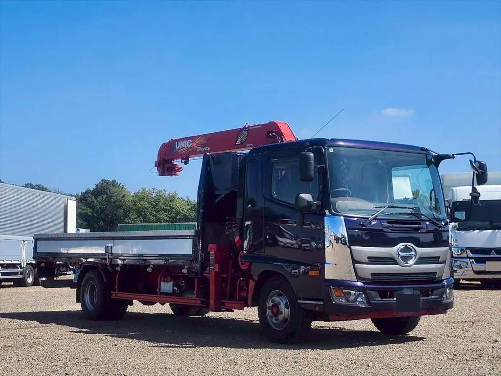 日野 レンジャー 中型/増トン クレーン付 床鉄板 4段の中古トラック画像2