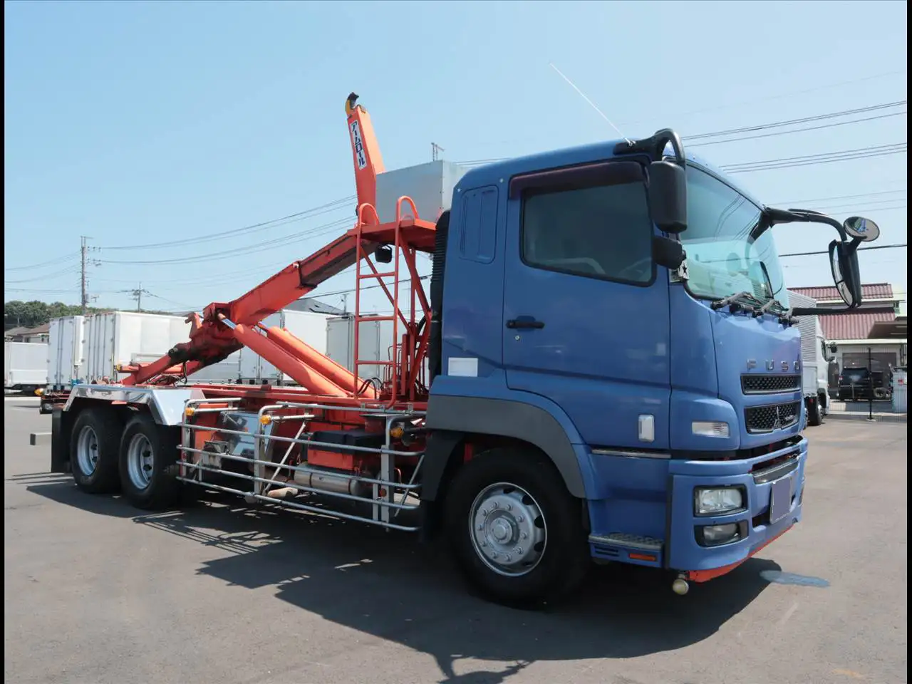 三菱 スーパーグレート 大型 アームロール ツインホイスト ベッドの中古トラック画像2