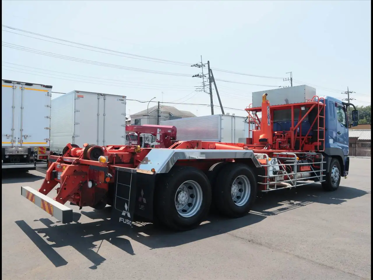 三菱 スーパーグレート 大型 アームロール ツインホイスト ベッドの中古トラック画像3