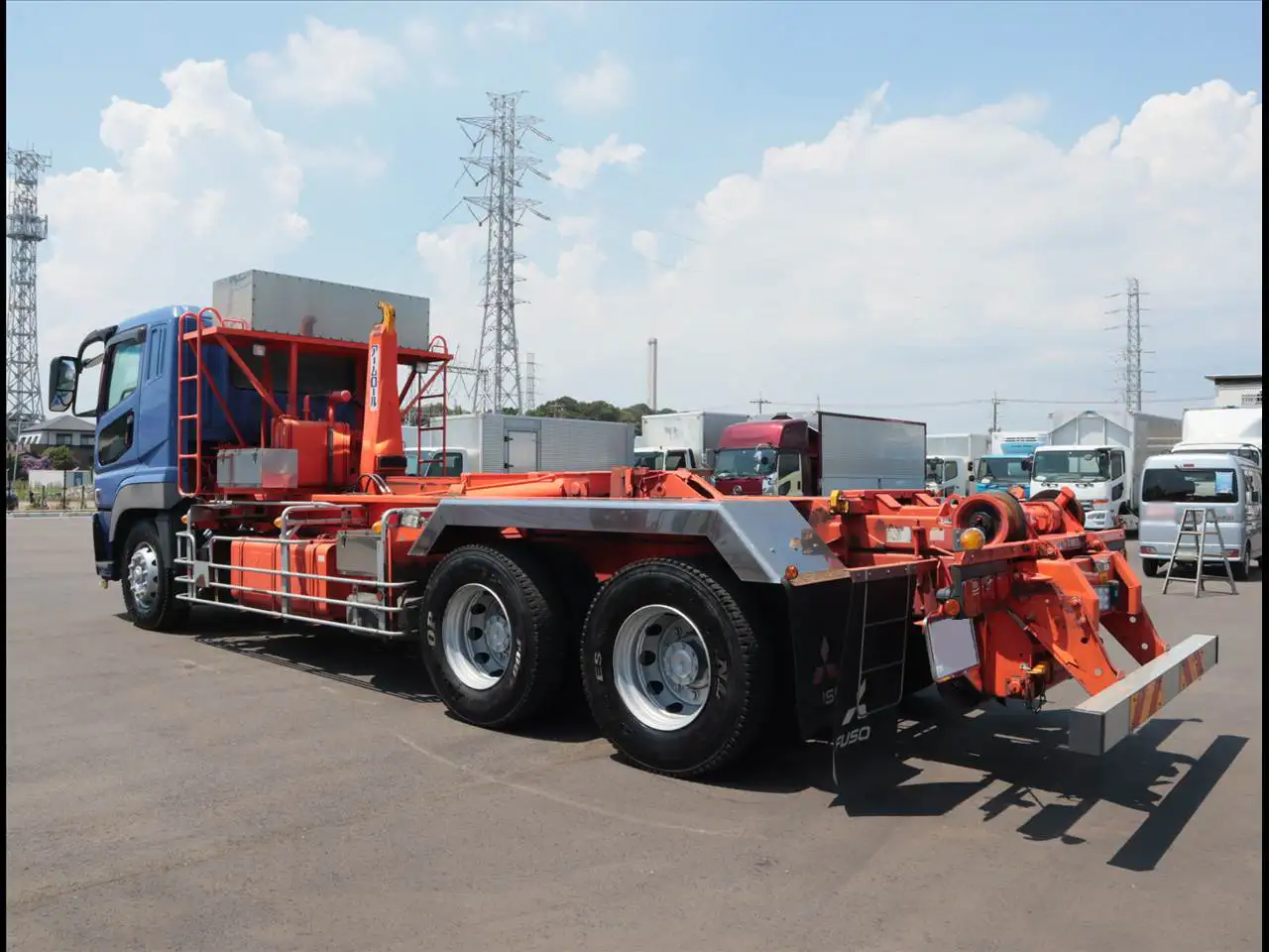 三菱 スーパーグレート 大型 アームロール ツインホイスト ベッドの中古トラック画像4