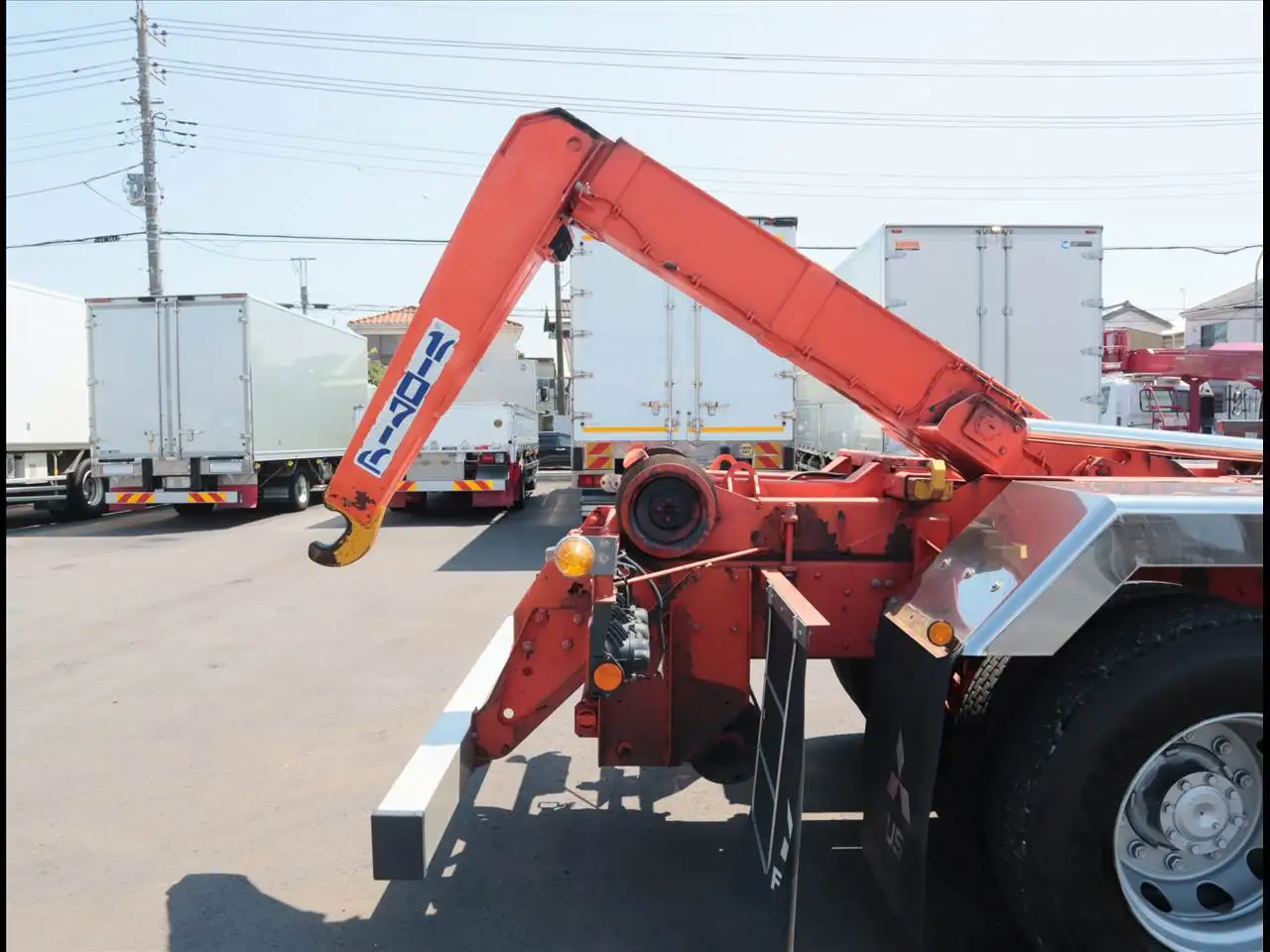 三菱 スーパーグレート 大型 アームロール ツインホイスト ベッドの中古トラック画像9