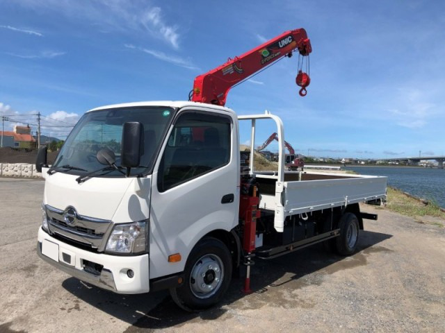 日野 デュトロ 小型 クレーン付 超ロング