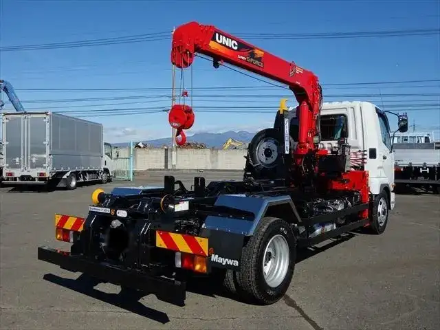 三菱 ファイター 中型/増トン アームロール クレーン付き ツインホイストの中古トラック画像3