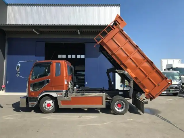 三菱 ファイター 中型/増トン ダンプ 土砂禁 天蓋付きの中古トラック画像6