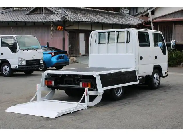 いすゞ エルフ 小型 平ボディ Wキャブ パワーゲートの中古トラック画像4