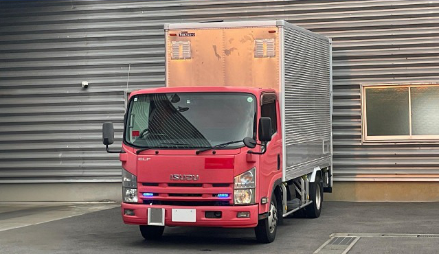 いすゞ エルフ 小型 アルミバン 標準ロング