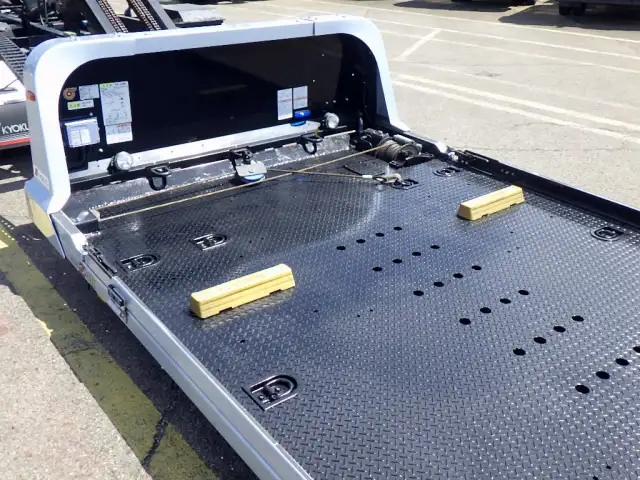 三菱 キャンター 小型 車両重機運搬 ラジコン ウインチの中古トラック画像6