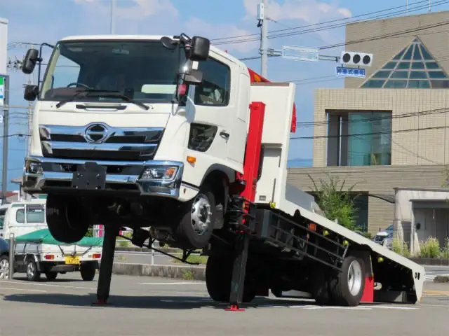 日野 レンジャー 中型/増トン 車両重機運搬 4段クレーン フックインの中古トラック画像3