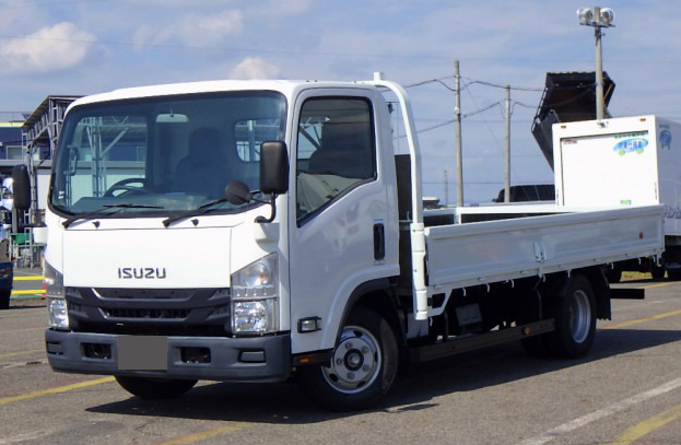 いすゞ エルフ 小型 平ボディ 幌 パワーゲート の中古トラック【車両No.179223】