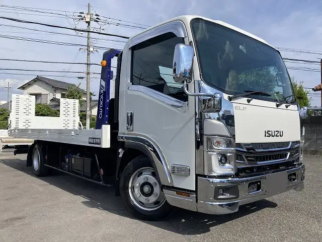 いすゞ エルフ 小型 車両重機運搬 ラジコン ウインチの中古トラック画像2