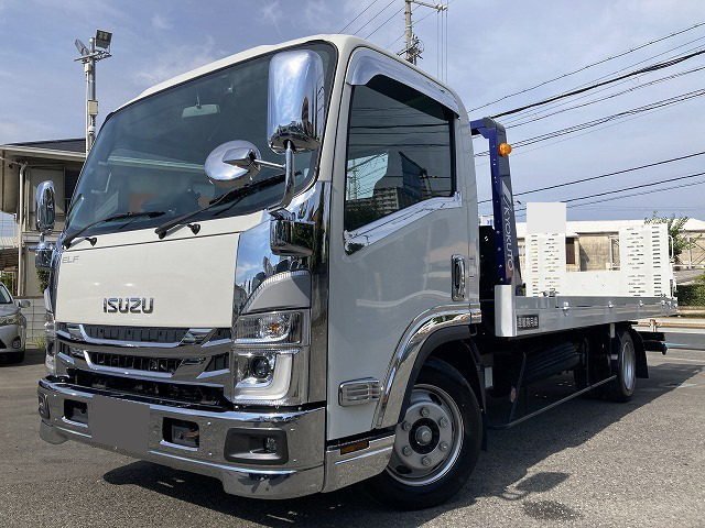 いすゞ エルフ 小型 車両重機運搬 セーフティーローダー