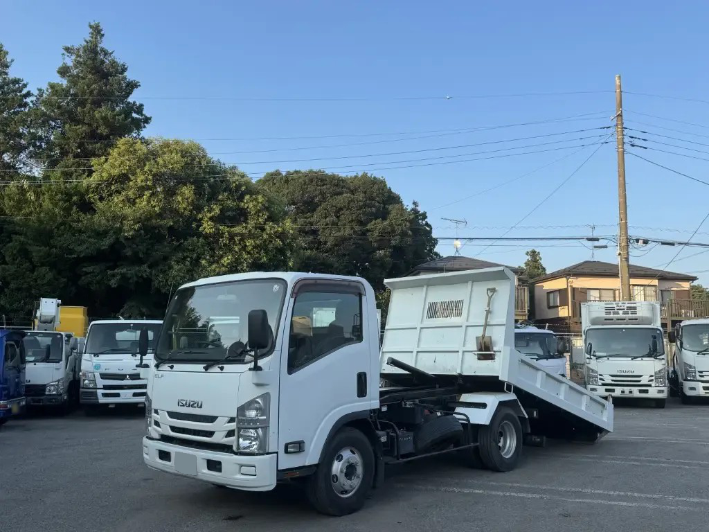 いすゞ エルフ 小型 ダンプ ワイドロング