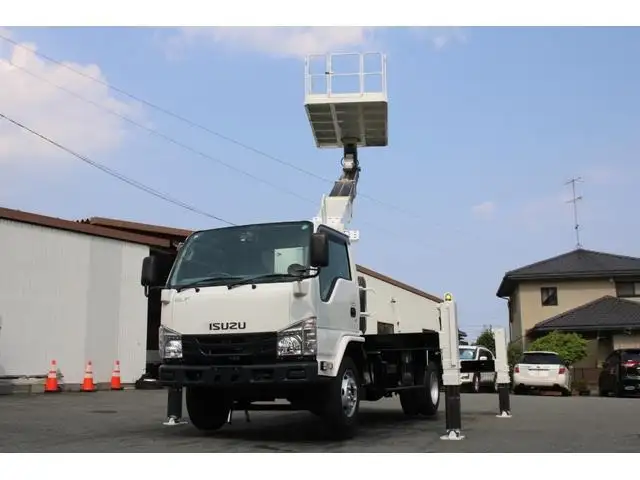 いすゞ エルフ 小型 高所・建柱車 高所作業車 の中古トラック画像3