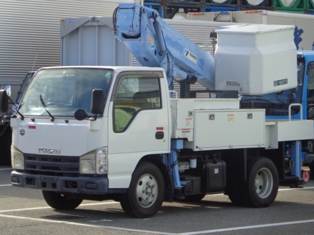 いすゞ エルフ 小型 高所・建柱車 高所作業車