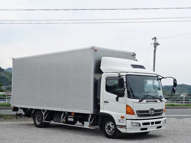 日野 レンジャー 中型/増トン アルミバン パワーゲート 床鉄板 の中古トラック【車両No.197386】