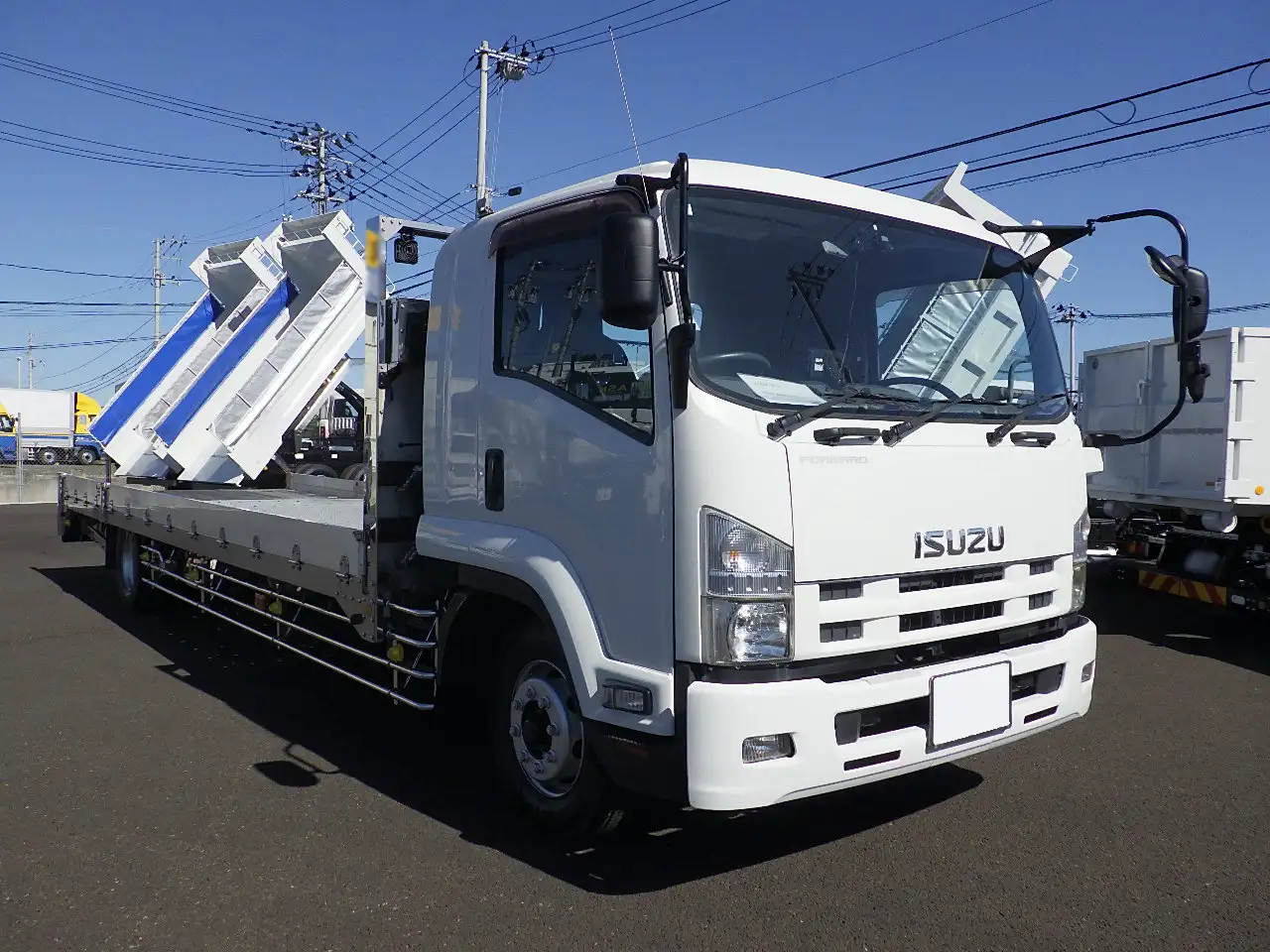いすゞ フォワード 中型/増トン 車両重機運搬 エアサス ベッドの中古トラック画像2