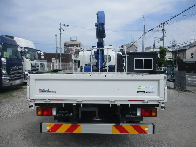 いすゞ エルフ 小型 クレーン付 床鉄板 4段の中古トラック画像4