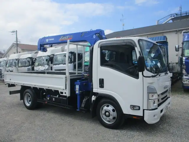 いすゞ エルフ 小型 クレーン付 床鉄板 4段の中古トラック画像3