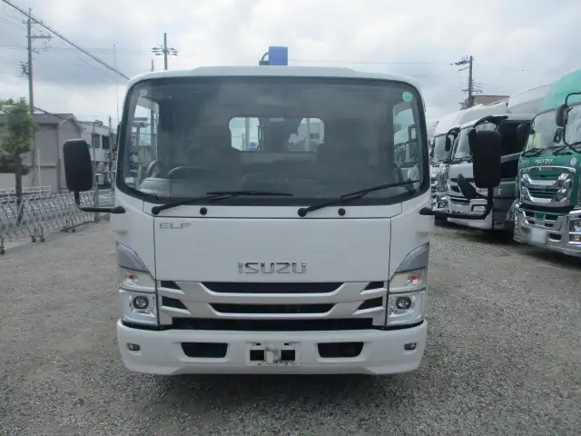 いすゞ エルフ 小型 クレーン付 床鉄板 4段の中古トラック画像2