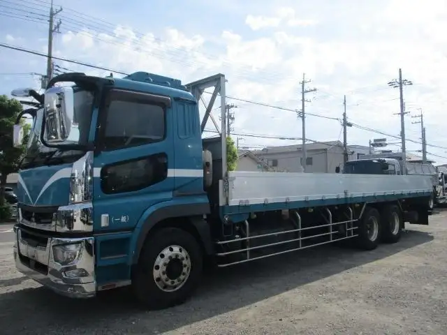 三菱 スーパーグレート 大型 平ボディ 床鉄板 アルミブロック の中古トラック【車両No.197310】