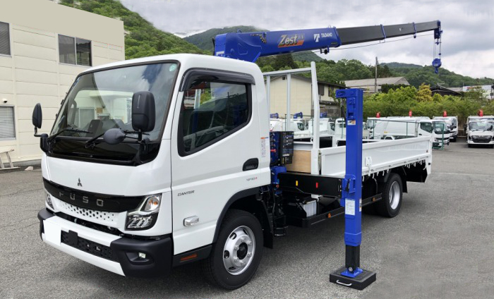 三菱 キャンター 小型 車両重機運搬 セルフローダー