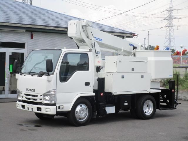 いすゞ エルフ 小型 高所・建柱車 高所作業車