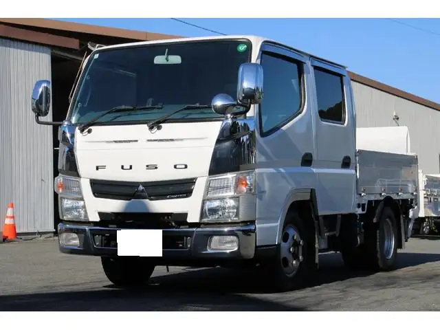 三菱 キャンター 小型 平ボディ Wキャブ パワーゲートの中古トラック画像1