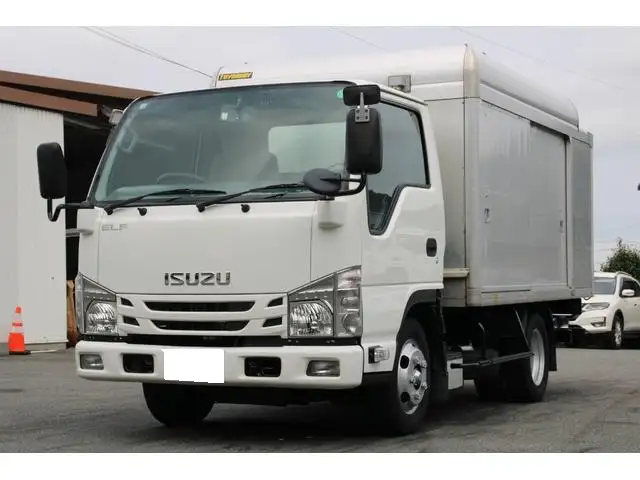 いすゞ エルフ 小型 アルミバン ボトルカー サイドドアの中古トラック画像1