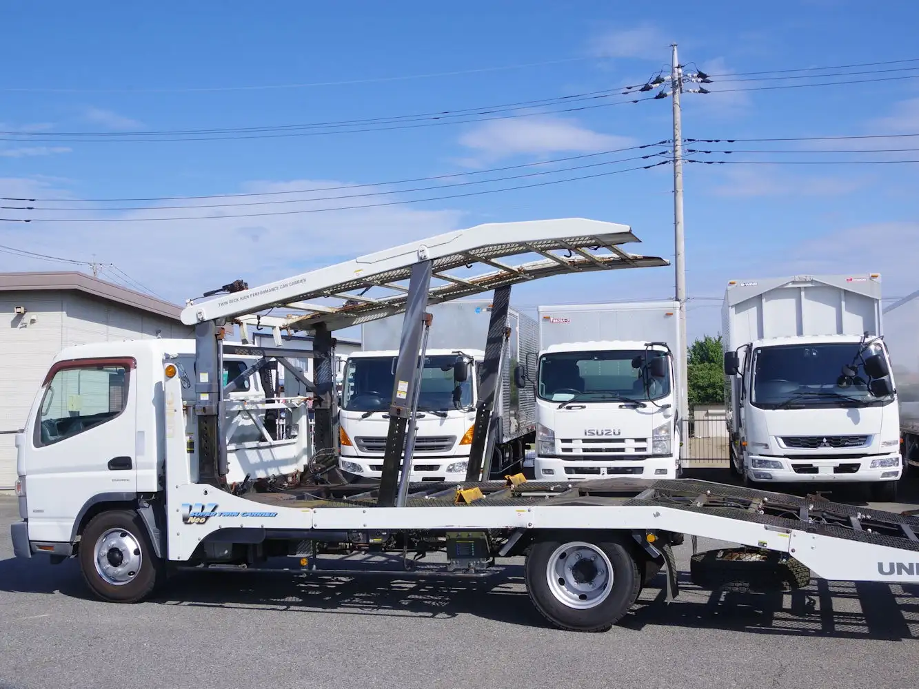 三菱 キャンター 小型 車両重機運搬 ラジコン ウインチの中古トラック画像5