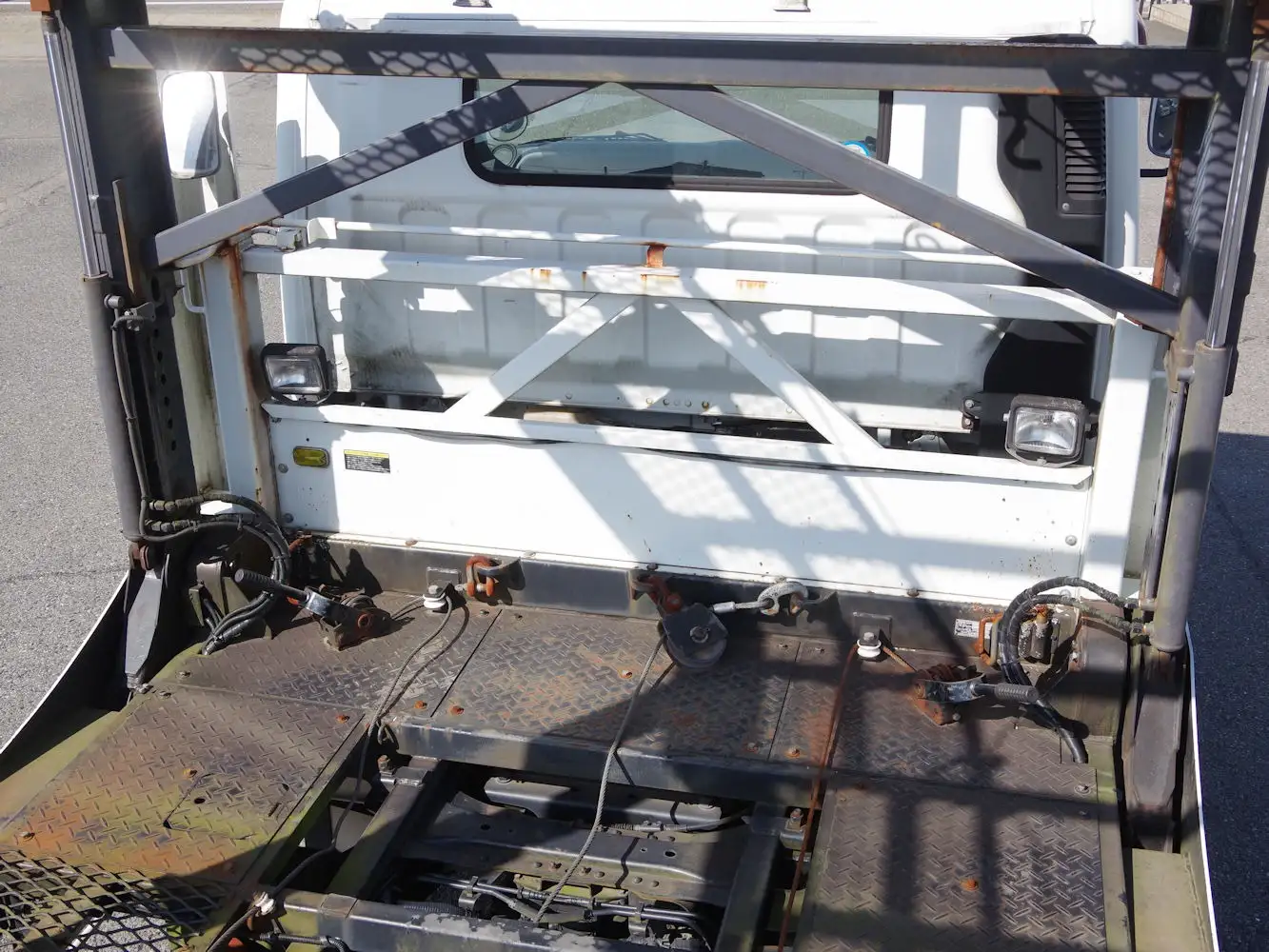 三菱 キャンター 小型 車両重機運搬 ラジコン ウインチの中古トラック画像6
