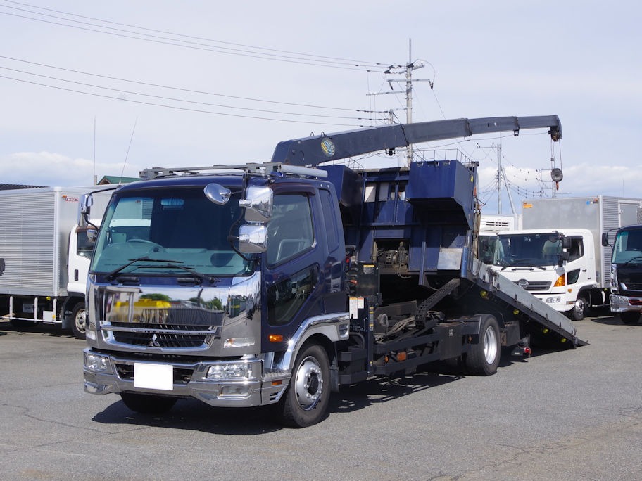 三菱 ファイター 中型/増トン 車両重機運搬 セーフティーローダー