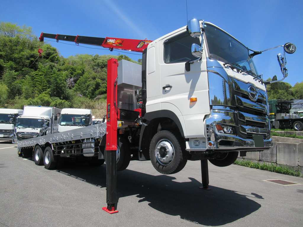 日野 プロフィア 大型 車両重機運搬 セルフローダー