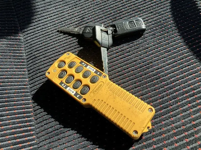 三菱 キャンター 小型 車両重機運搬 ラジコン ウインチの中古トラック画像8