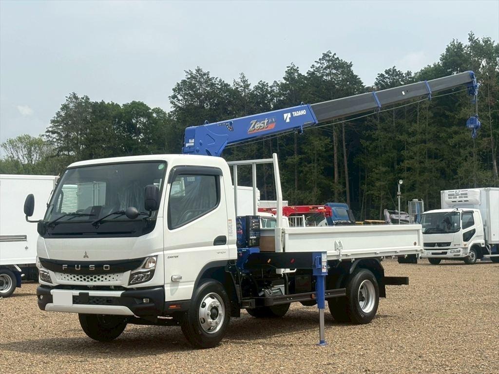 三菱 キャンター 小型 クレーン付 ワイドロング