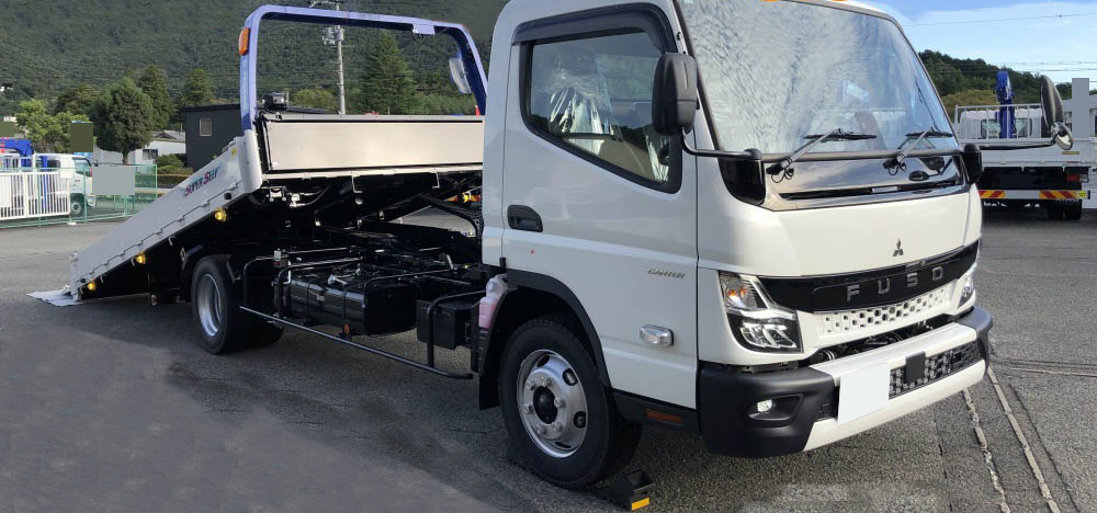 三菱 キャンター 小型 車両重機運搬 セーフティーローダー