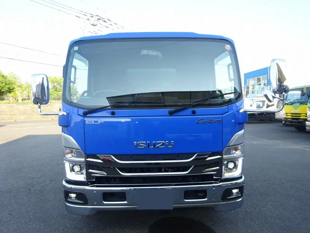 いすゞ エルフ 小型 平ボディ 幌 アルミブロックの中古トラック画像2