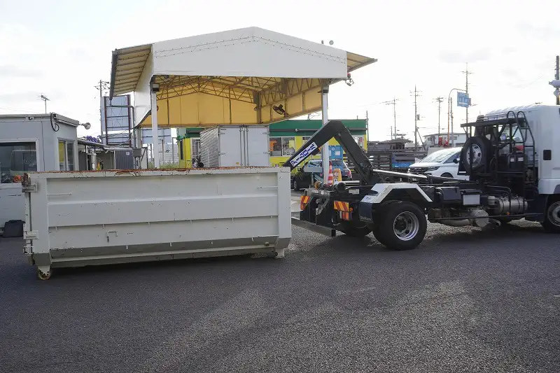 三菱 ファイター 中型/増トン アームロール コンテナ付き ツインホイストの中古トラック画像5