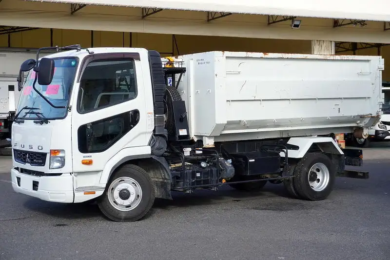 三菱 ファイター 中型/増トン アームロール コンテナ付き ツインホイスト の中古トラック【車両No.198305】