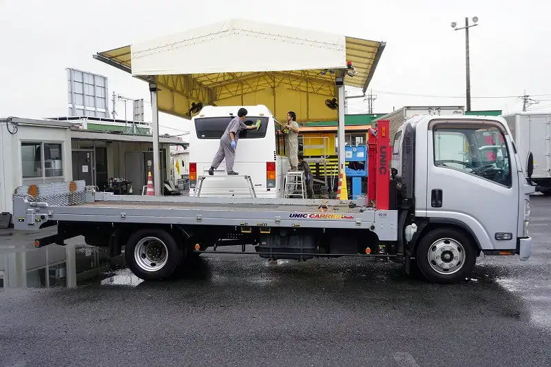 いすゞ エルフ 小型 車両重機運搬 ラジコン ウインチの中古トラック画像2