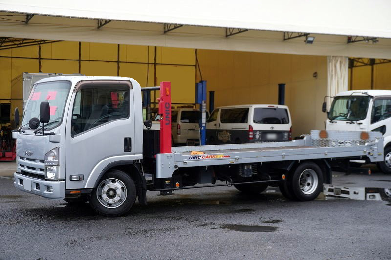 いすゞ エルフ 小型 車両重機運搬 セルフローダー