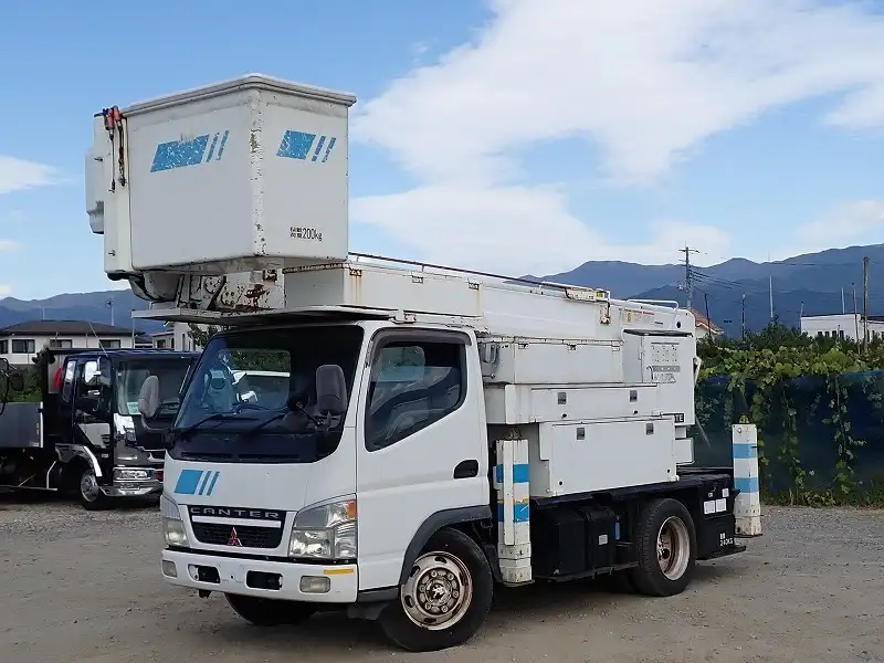 三菱 キャンター 小型 高所・建柱車 高所作業車 KK-FE73EBY の中古トラック【車両No.198289】